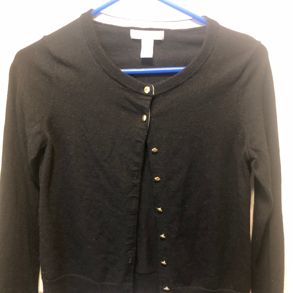 Black wool sweater